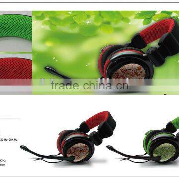 VCOM colorful big head band headphone with mic