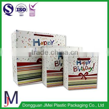 High quality environmentally friendly paper shopping trolley bag/paper pouch for supermarket shopping