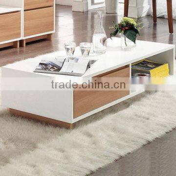 new style white coffee table