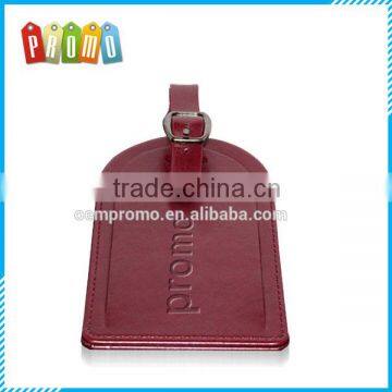 China Wholesale Custom Travel Leather Luggage Tag