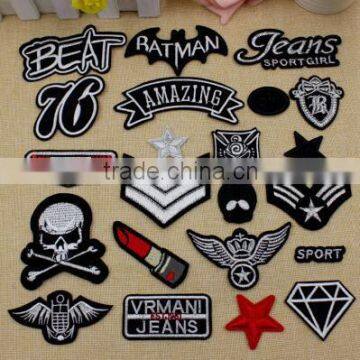 Various hot sell embroidery iron on patches