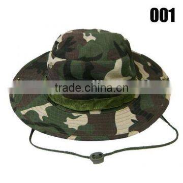 Quality Wide Brim Camo Safari Army Bucket Hat Manufacturer