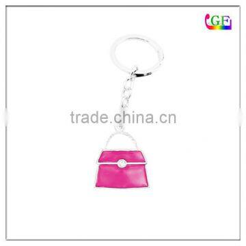 Fashion pink Enamel Handbag keychain