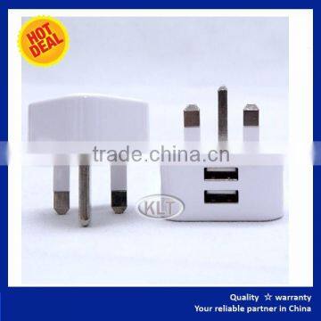 Multi usb charger 5V/1.5A Universal Wall Charger 2-Port For Cell Phone UK