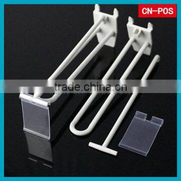 supermarket plastic cardboard hooks for displaying