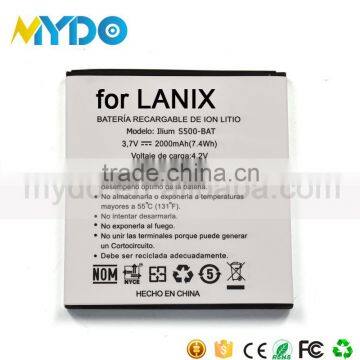 2015 Wholesale price mobile phones with 3000mah battery for lanix s500