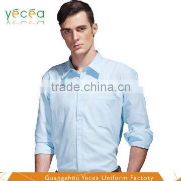 2016 New breathable single leisure outdoor polyester/cotton button b rief Office work Shirt for men wholesale logo pringting