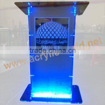 Led Lights Acrylic Podium Stand Factory photo-5