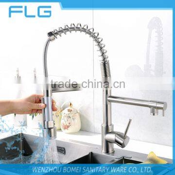 Fashion Design Lead Free Nickel Brush UPC Pull Down Kitchen Sink Faucet Mixer FLG2087A photo-2