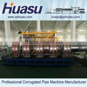 Large Diameter PVC Double Wall Corrugated Pipe Extrusion Line Machinery