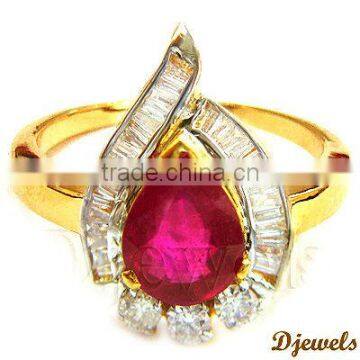 Diamond Jewellery Gold Rings,Ruby Diamond Rings,Valentine Rings