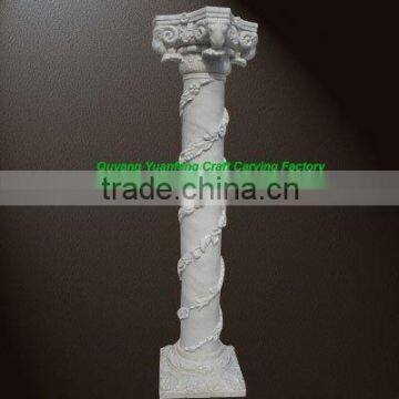 marble carved cloumn pillar