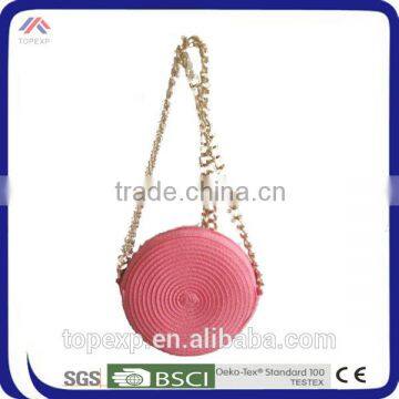 Round Mini Straw Bag Long Shoulder Bag photo-3