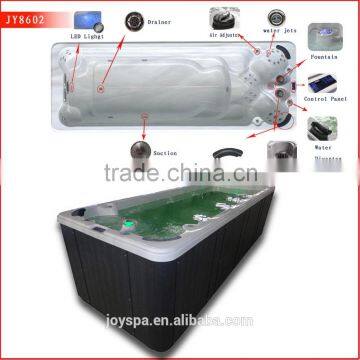 Big Size Outdoor Use Freestanding Guangzhou Endless Swim Spa Neck Massage Jets Whirlpool Spa JY8602 photo-3