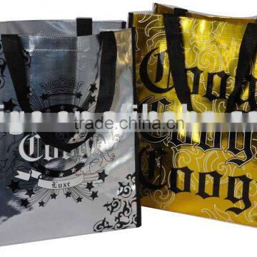 pp metallic shopping bag