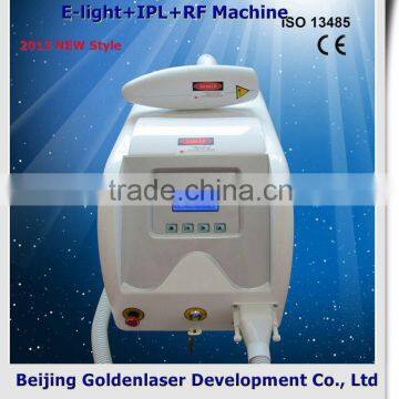 2013 New Cheapest Price Beauty Equipment E-light+IPL+RF Arms / Legs Hair Removal Machine Nd Yag Laser Hair Removal Machine Intense Pulsed Flash Lamp