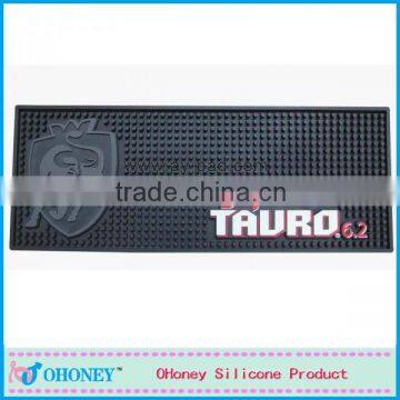 Anti-slip custom logo PVC bar mat,PVC bar mat coaster,BBQ drinking bar mat cushion