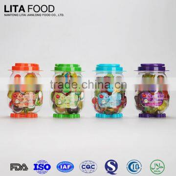 Sweet pudding coconut juicy jelly in penguin jar