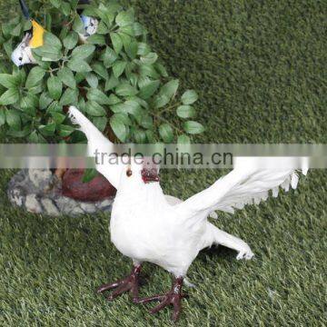 Stand sideway Black Realistic decorative bird pigeon decoy hunting