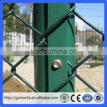 Anti rust PVC zinc coated 50*50*2.5 chain link fence tennis court fence netting (Guangzhou Factory)