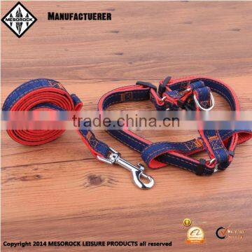 High quality pet products dog harness and collar durable nylon pet leash