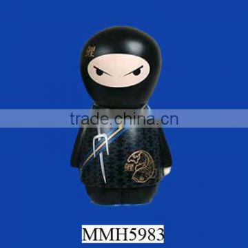 Distinctive resin japanese samurai doll