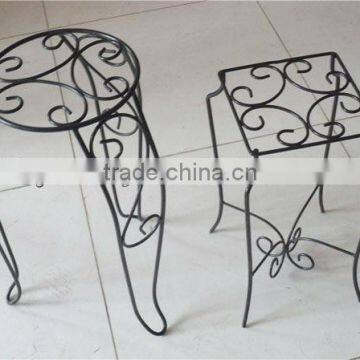 metal flower pot stand for garden planter