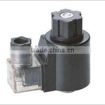 Hydraulic wet-pin type on-off solenoid