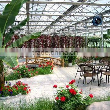 Horticultural Design Hot-Dip Galvanized Steel Pipe Frame Commercial Greenhouse For Holiday photo-2