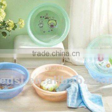 transparent with pictures plastic basin, public pot & bucket