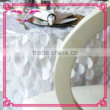 Various color wedding fancy petal table cloth