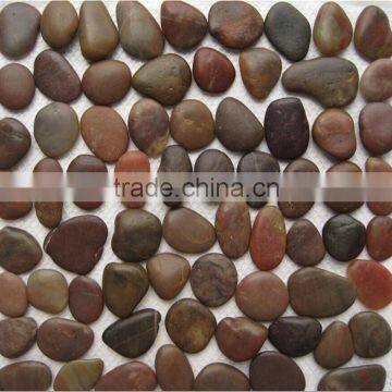 Natural Black River Pebbles Stone Mosaic Paver photo-4