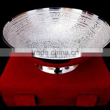 Promotional Gift New Year Gift Beautiful Silver Plated Brass Bowl photo-2