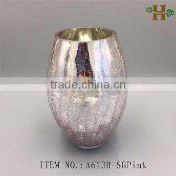 Mercury Handblown Crakle Glass Vase Cheap photo-2