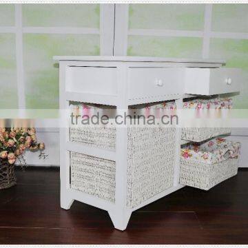 Home Furniture Wooden Cabinet With Baskets Drawers photo-6