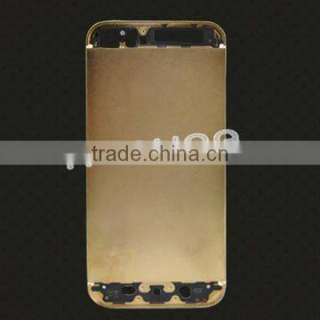 Luxury matte gold mobile phone black housing, metal housing encrusted with diamond for iPhone 5 5S