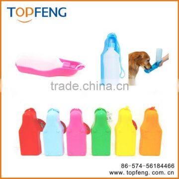 Pet Dog Puppy Portable Outing Travel Water Feeding Bottle Bowl 300ml