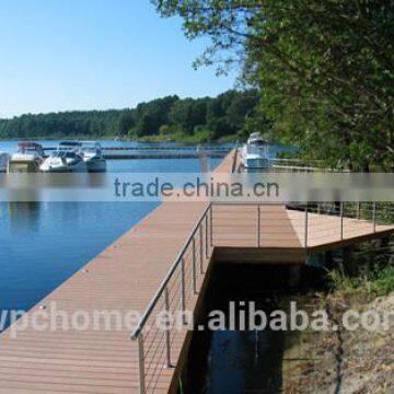 WPC solid wood plastic composite decking for outdoor/outdoor waterproof wooden flooring