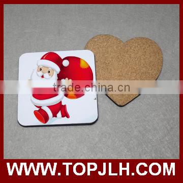 Promotional tea cup coaster heart shaped coffee mug coaster