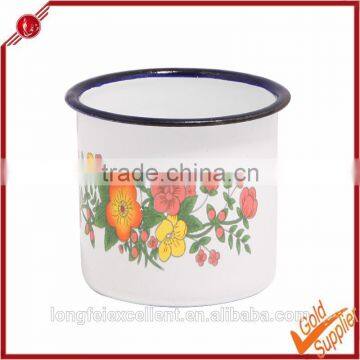 Durable and safe wholesale direct from China Yiwu customized logo printing enamel mug