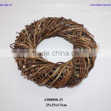woven wicker wreath
