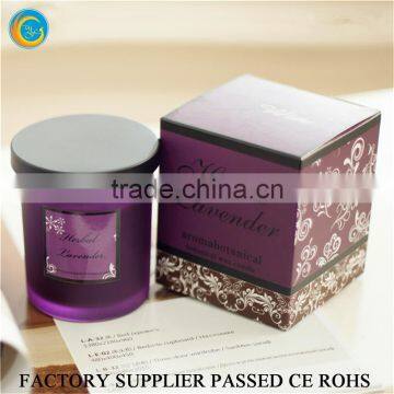 Flamless luxury soy scented candles glass jars