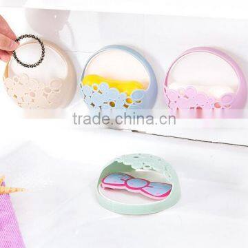 Hanging Soap Holder Plastic Soap Holder Soap Dish Holder Over Sink Shelf With Suckers photo-3