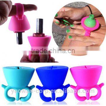 Popular Soft Silicone Nail Art Tools Finger Cots Holder photo-2