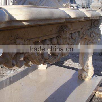 Garden Decor Stone Carving Marble Outdoor Marble Table photo-5