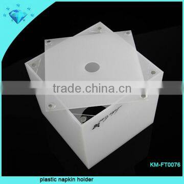 Factory customize White plastic napkin holder