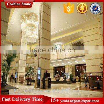 Natural Beige Cream Block Marble Slab Price for Sale photo-4