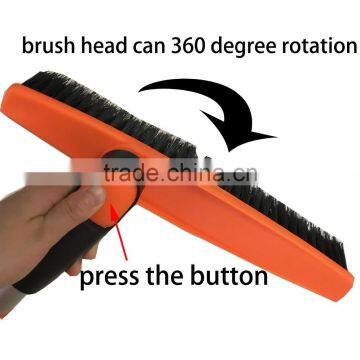 Car Snow Brush With Ice Scraper and Telescopic EVA Handle, Rotation Head photo-3
