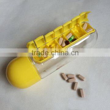 New Creative Daily Pill Box Organizer Bottle Outdoor Travel Water Bottle photo-4