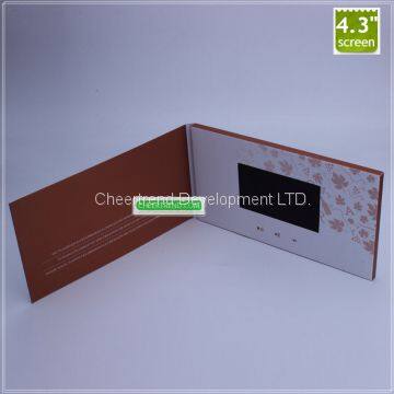 Promotional 4.3 Inch Video Greeting Card Module/Video Brochure/Video Gift Card photo-5